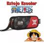 Imagem de Estojo Duplo One Piece Escolar Infantil Luffy Original Clio