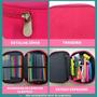 Imagem de Estojo Escolar Jumbo Nylon 100 Pens Divisorias Dia Das Maes Feminino Mulher Bolsa Mini Necessaire Bag