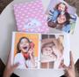 Imagem de Estojo Imantado com Álbum para 100 Fotos 15x21 - NUVEM ROSA Bebê Chuva de amor Infantil Newborn