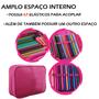 Imagem de Estojo Jumbo Box Escolar Juvenil Feminino Espaçoso Pom Pom Rosa