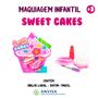 Imagem de Estojo Maquiagem Infantil Batom e Brilho Sweet Cakes Discoteen
