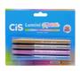 Imagem de Estojo Marca-texto Cis Lumini Metallic C/4 Cores 4.8711 1 ed