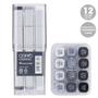 Imagem de Estojo Marcador Copic Classic 12 Cores Cool Gray CG