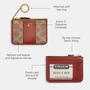 Imagem de Estojo para cartão de identificação Coach Essential Mini Tan Rust Signature Canvas