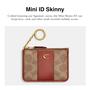 Imagem de Estojo para cartão de identificação Coach Essential Mini Tan Rust Signature Canvas