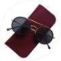 Imagem de Estojo Porta Oculos De Sol Feminino Masculino Capinha Fino De Bolso Vinho Marsala