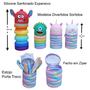 Imagem de Estojo Porta Treco Divertido Silicone Expansivo Sanfonado + Canetinhas Marca Texto