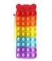 Imagem de Estojo Ursinho Rainbow Pop It Fidget Toy Bublle Exclusivo