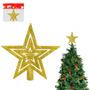 Imagem de Estrela Brilhante De Natal Topo De Árvore Dourada