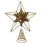 Imagem de Estrela Decorativa Ponteira de Árvore 22x18cm - Vencedor