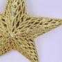 Imagem de Estrela Dourada Para Árvore De Natal 19X5Cm Penduricalho
