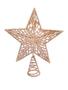 Imagem de Estrela Ponteira Vazada Várias Cores Com Glitter Para Árvore De Natal