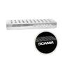 Imagem de Estribo Bateria Inox Espelhado c Led Branco Para Scania NTG