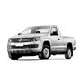 Imagem de Estribo Lateral Amarok 2010 a 2021 Cabine Simples Aluminio Preto A1