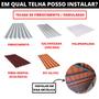 Imagem de Estrutura Suporte Fixa Linha C Placa Painel Solar Inox Telha Fibrocimento Ondulada Viga Metálica Perfil Master  Kit 04