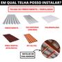 Imagem de Estrutura Suporte Fixa Placa Painel Solar Alumínio Inox Telha Fibrocimento Ondulada Viga Madeira Perfil Master  Kit 06