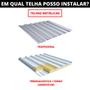 Imagem de Estrutura Suporte Mini Trilho Fixador Placa Painel Solar Alumínio e Inox Para Telha Metálica Ondulada  Perfil Master