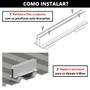 Imagem de Estrutura Suporte Mini Trilho Fixador Placa Painel Solar Alumínio e Inox Telha Metálica  Perfil Master  Kit 04 Un