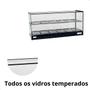 Imagem de Estufa vitrine aquecedor salgados dupla 12 bandejas led 127v