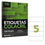 Imagem de Etiqueta Adesiva A4 Ca4347 150 X 49 Mm 100 Folhas Colacril