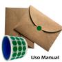 Imagem de Etiqueta Adesiva Autocolante Colorida 15x15mm ideal para organização de produtos - 1000 etiquetas