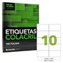 Imagem de Etiqueta adesiva colacril ca4350 - cx c/ 100 folhas