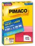 Imagem de Etiqueta pimaco carta 6184 84,67 x 101,6 com 100 fls  6 etiq. p/ folha
