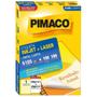 Imagem de Etiqueta Pimaco Carta Inkjet + Laser 279,4x215,9mm 100 Folhas 6185