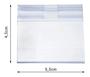 Imagem de Etiqueta Porta Preço em PVC Cristal transparente  70 Peças  55 x 45 mm display gancho suporte