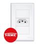 Imagem de EVIDENCE Interruptor Tomada 2P+T 10A com Placa - FAME (3742)