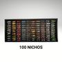 Imagem de Expositor 100 Nichos - Escala 1:64 carrinhos Preto cod 13099