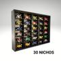 Imagem de Expositor 30 Nichos - Escala 1:18 motos Preto - cod 18006