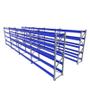 Imagem de Expositor 8 mini porta pallet 250 kg 180x200x60 (CxLxP) cinza com azul sem bandejas