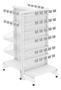 Imagem de Expositor Checkstand Com Checkout 1,50m Branco Perfil Azul