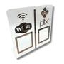 Imagem de Expositor DUPLO WI-FI - PIX - Cristal com Bronze