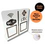 Imagem de Expositor DUPLO WI-FI - PIX - Cristal com Bronze