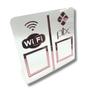 Imagem de Expositor DUPLO WI-FI - PIX  - Cristal com Rose