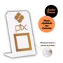 Imagem de Expositor QR CODE PIX - Branco com Bronze