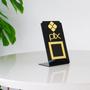 Imagem de Expositor QR CODE PIX - Preto com Dourado