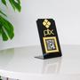 Imagem de Expositor QR CODE PIX - Preto com Dourado