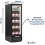 Imagem de Expositor Vertical Freezer Geladeira Visa Cooler Bebidas 410L 384 Latas Gelopar