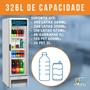 Imagem de Expositor Vertical Refrigerador Slim VB28R Geladeira Branca R290 Plástico 324L - Metalfrio