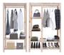 Imagem de Expositores Closet Duplo Design Arara Pinus Organizadoras