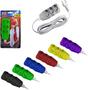 Imagem de Extensao 1,5m Com 3 Tomadas Bipolar Bivolt New Colors - F c
