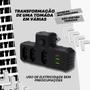 Imagem de Extensão 3 Tomadas Com 2 Usb Bivolt Sem Fio