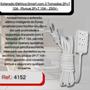 Imagem de Extensão Branca com 3 Tomadas 2P+T 10A 250V com cabo de 5M - Fame