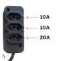 Imagem de Extensão Elétrica 10 Metros Profissional 10a/20a Cabo Pp 2x2,5 Reforçada Bivolt
