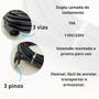 Imagem de Extensão Elétrica Reforçada 50 metros Cabo PP Com Plugue x Tomada  3x1,50mm² 