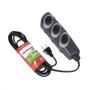 Imagem de Extensao Noshock 45 PP 2X0,75 2P 10A Grafite 3 Metros DN1717