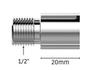 Imagem de Extensão para Chuveiros e Torneiras Cromado de 20mm Rosca 1/2" - 171501